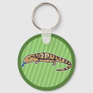 Blue Tongued Skink Key Ring
