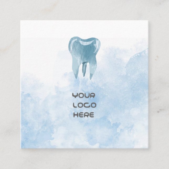 Blue Tooth Dentist Business Card (Front)