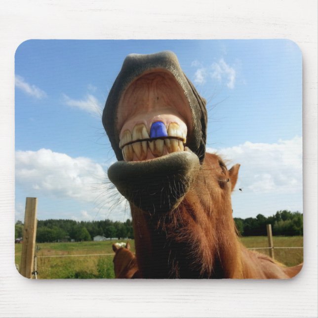 Blue Tooth Enabled Horse Mouse Pad (Front)