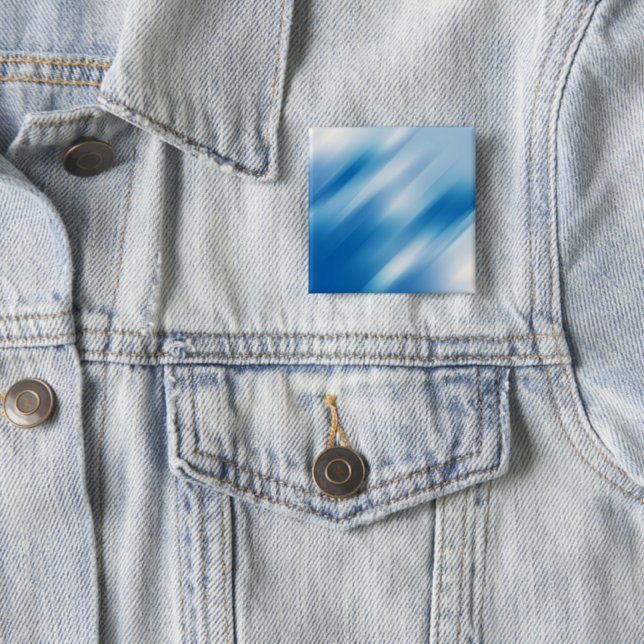 Blue topaz 15 cm square badge (In Situ)