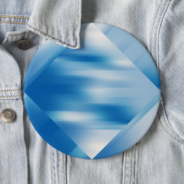 Blue topaz 6 cm round badge (In Situ)