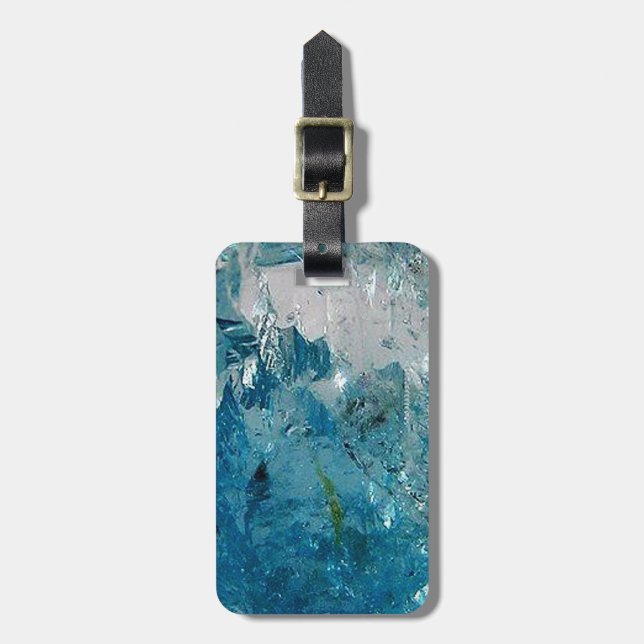 Blue Topaz Luggage Tag (Front Vertical)