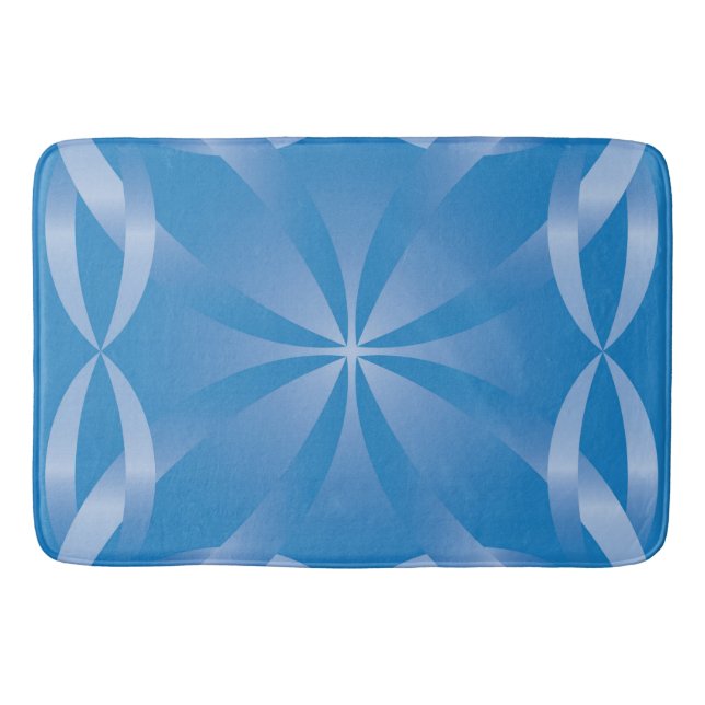 blue topaz pattern bath mat (Front)
