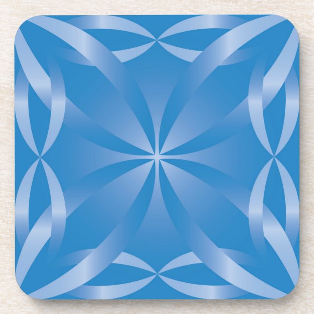blue topaz pattern coaster (Front)
