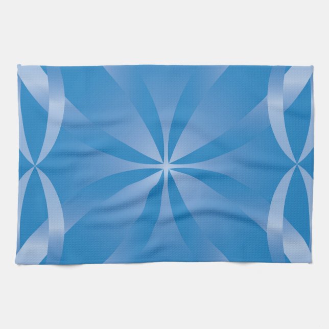 blue topaz pattern tea towel (Horizontal)