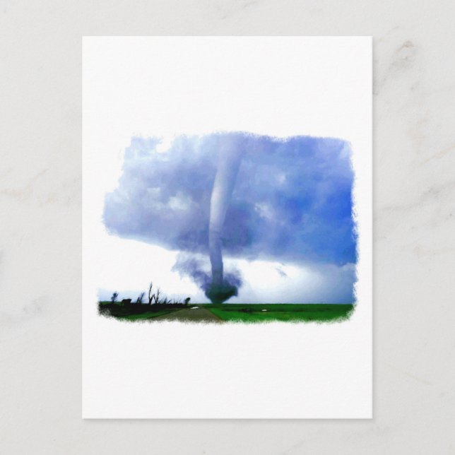 Blue Tornado Postcard (Front)