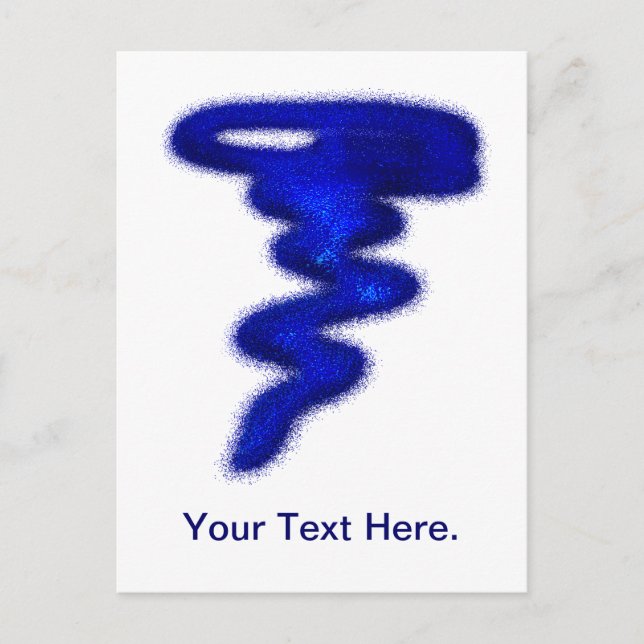 Blue Tornado Postcard (Front)