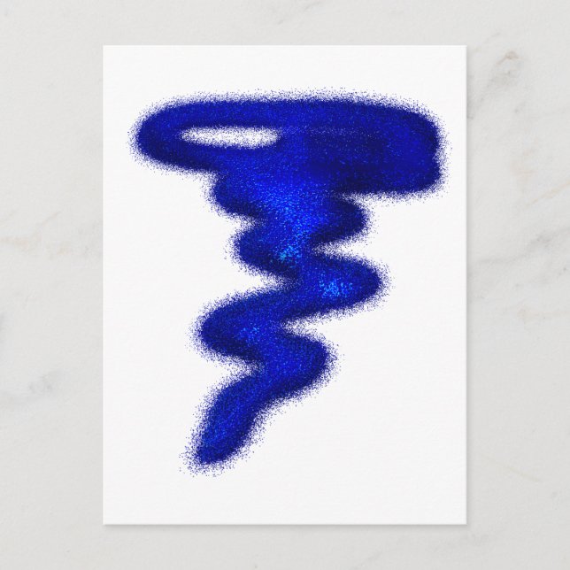 Blue Tornado Postcard (Front)