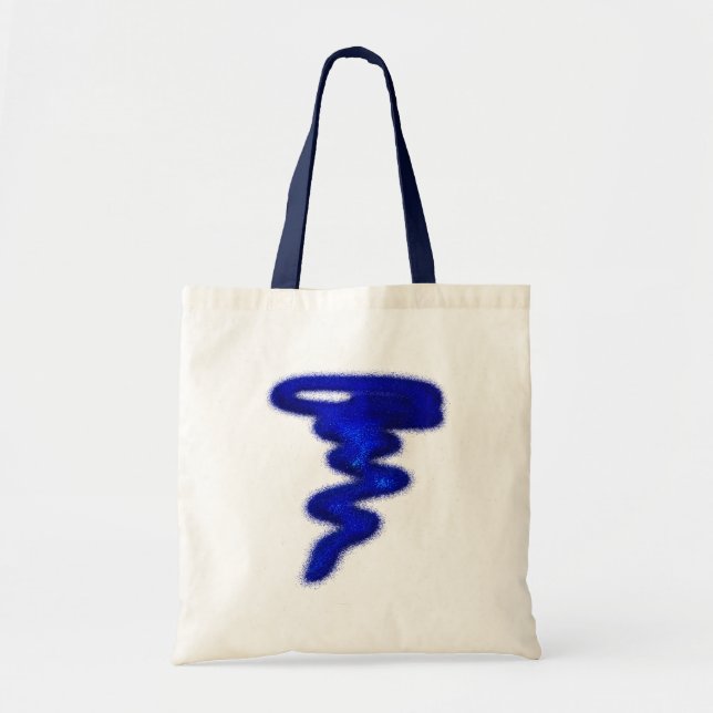 Blue Tornado Tote Bag (Front)
