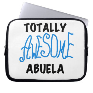 Blue Totally Awesome Abuela Gifts Laptop Sleeve