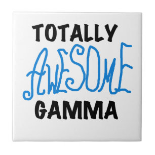 Blue Totally Awesome Gamma Gifts Tile