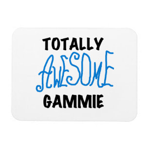 Blue Totally Awesome Gammie Gifts Magnet