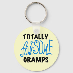 Blue Totally Awesome Gramps T-shirts and Gifts Key Ring