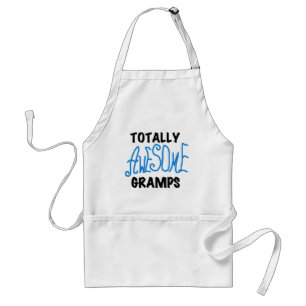 Blue Totally Awesome Gramps T-shirts and Gifts Standard Apron