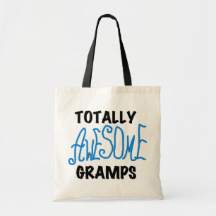 Blue Totally Awesome Gramps T-shirts and Gifts Tote Bag