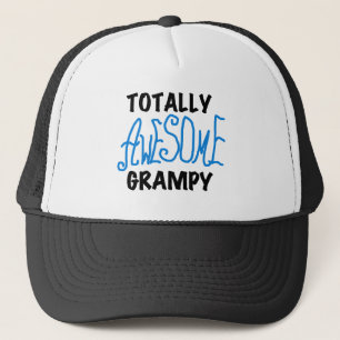 Blue Totally Awesome Grampy Tshirts and Gifts Trucker Hat