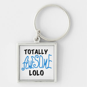 Blue Totally Awesome Lolo T-shirts and Gifts Key Ring