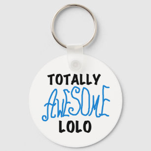 Blue Totally Awesome Lolo T-shirts and Gifts Key Ring