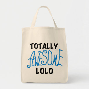 Blue Totally Awesome Lolo T-shirts and Gifts Tote Bag