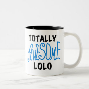 Blue Totally Awesome Lolo T-shirts and Gifts Two-Tone Coffee Mug