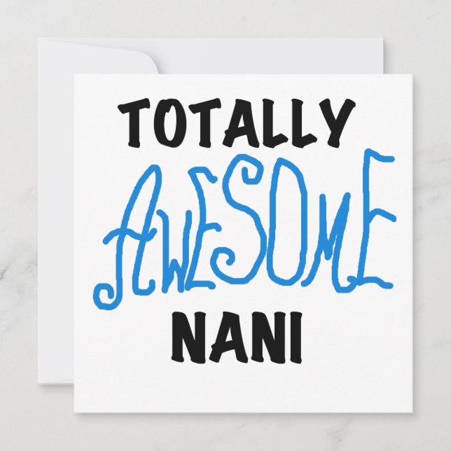 Blue Totally Awesome Nani T-shirts and Gifts (Front)