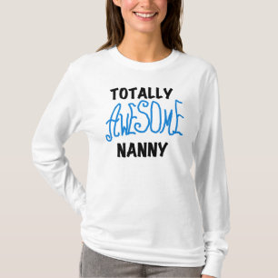 Blue Totally Awesome Nanny T-shirts and Gifts