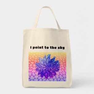 Blue  tote bag
