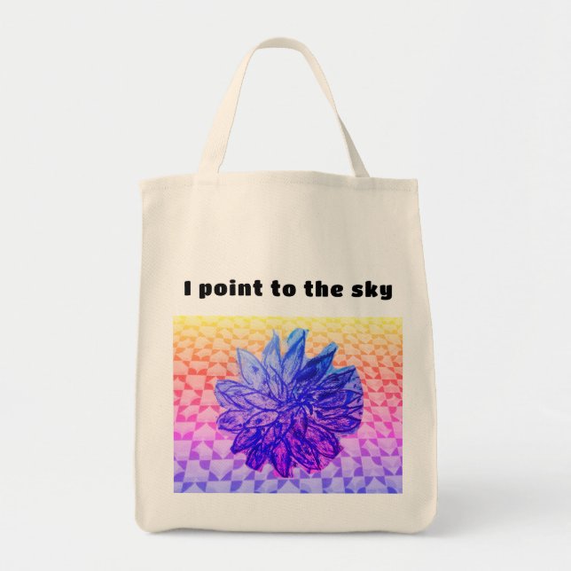 Blue  tote bag (Front)