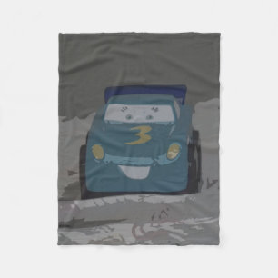 Blue Toy Car Fleece Blanket