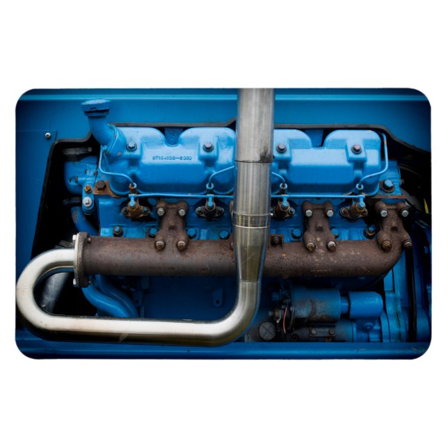 Blue Tractor Motor Magnet (Horizontal)
