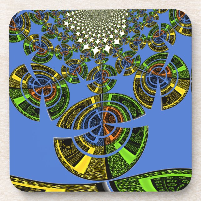 Blue tradition coaster (Front)