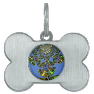 Blue tradition pet ID tag