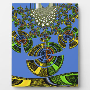 Blue tradition plaque