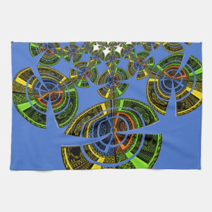 Blue tradition tea towel