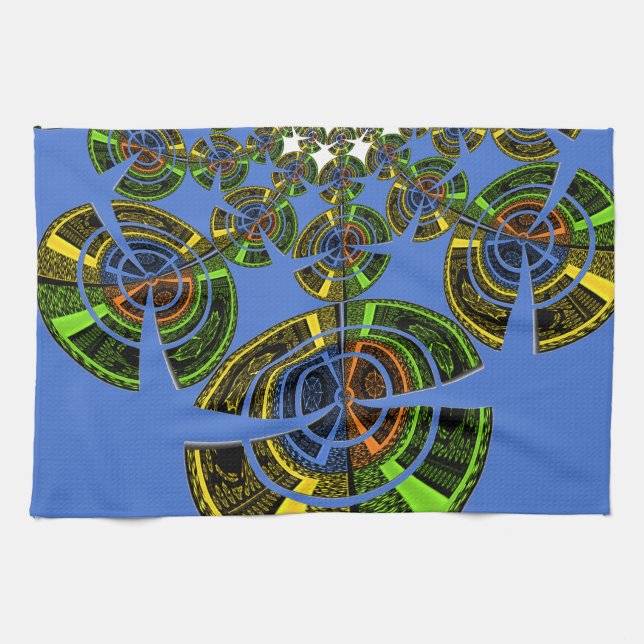 Blue tradition tea towel (Horizontal)