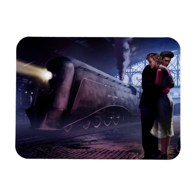 Blue Train Magnet (Horizontal)