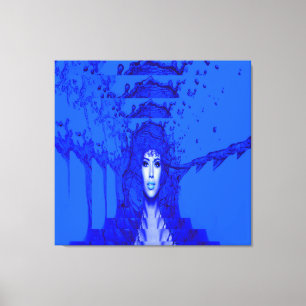 Blue Trance Canvas Print