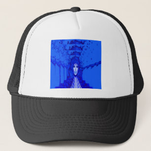 Blue Trance Trucker Hat