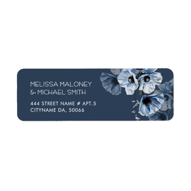 Blue Transparent Fine Art Flowers  (Front)