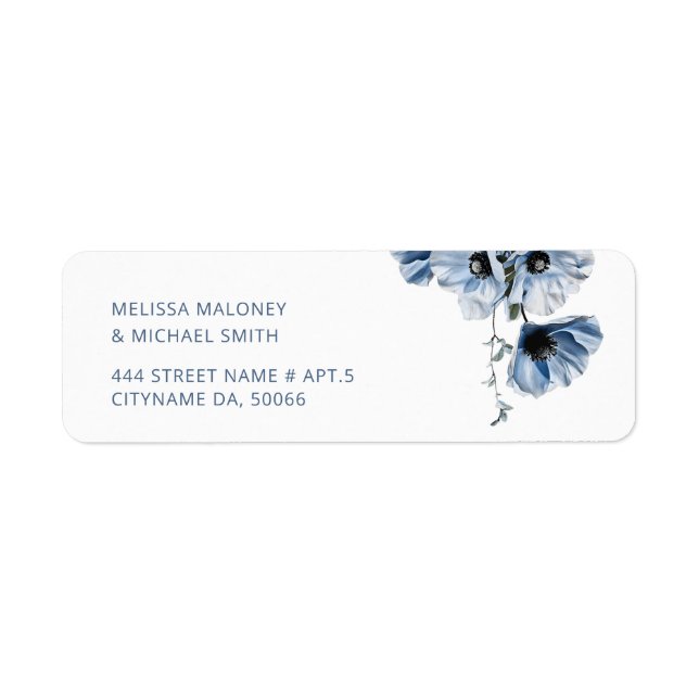 Blue Transparent Fine Art Flowers  (Front)