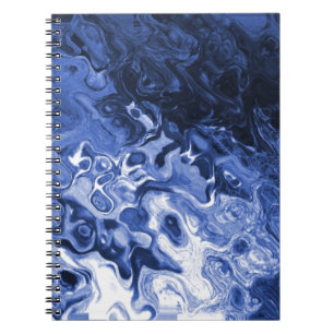 Blue Tree Abstract Spiral Notebook