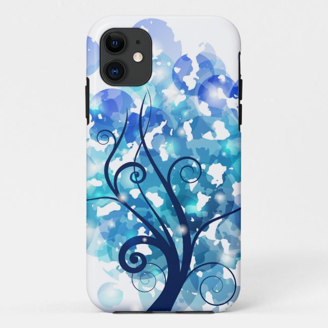 Blue Tree Case-Mate iPhone Case (Back)