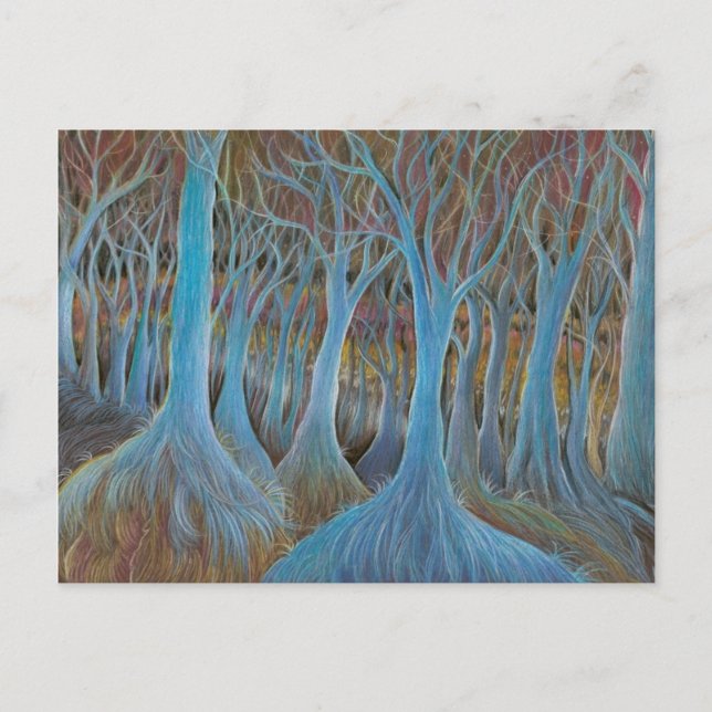 'Blue Tree Forest' postcard (Front)