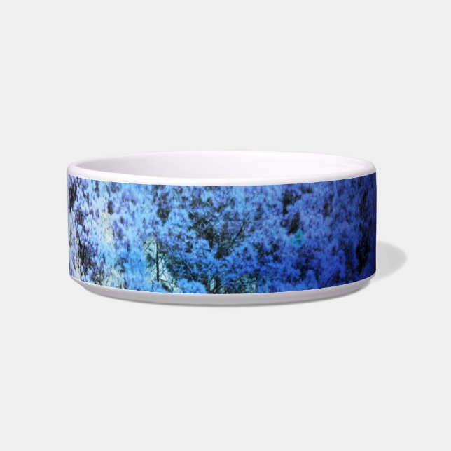 Blue Trees Pet Bowl (Right)
