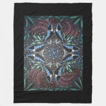 Blue Triangle Butterfly Australian Indigenous art 