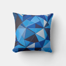 Blue Triangle Geometric Design