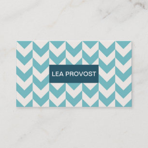 Blue triangles business card