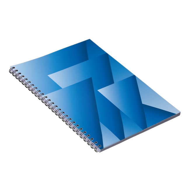 Blue triangles notebook (Right Side)