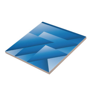 Blue triangles tile