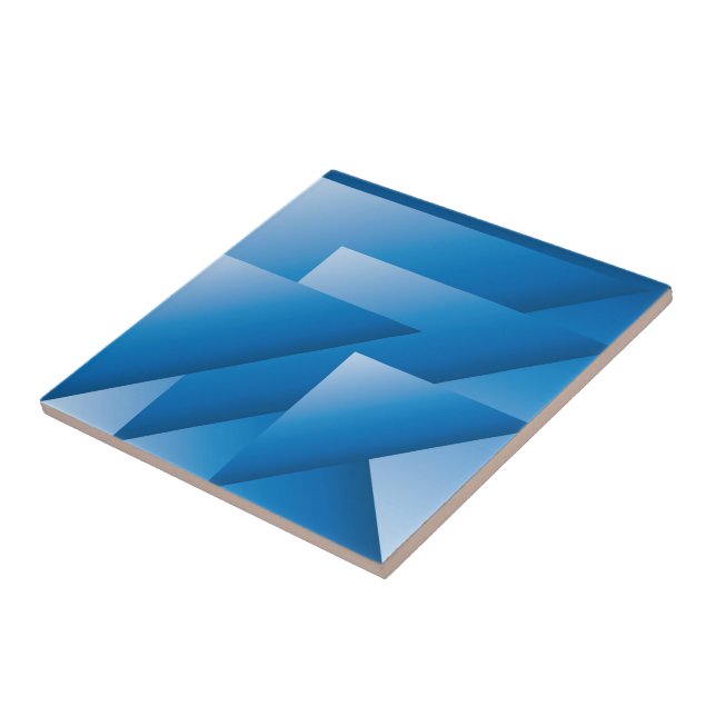 Blue triangles tile (Side)